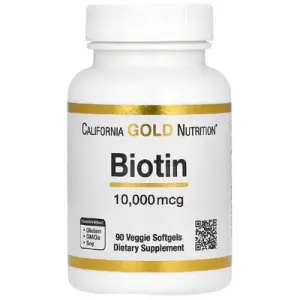 California Gold Nutrition Biotin, 5,000 mcg, Veggie Capsules
