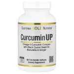 California Gold Nutrition CurcuminUP™ with Omega-3 Curcumin Complex, Black Cumin Seed Oil, Boswellia and Ginger, Fish Gelatin Softgels