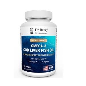 Dr. Berg Omega-3 Cod Liver Fish Oil Softgels
