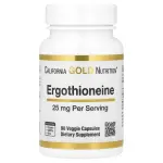 California Gold Nutrition Ergothioneine, 25 mg, Veggie Capsules