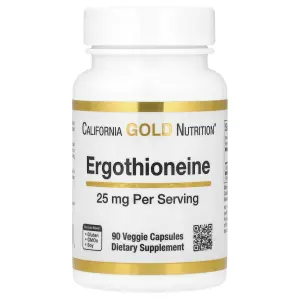 California Gold Nutrition Ergothioneine, 25 mg, Veggie Capsules