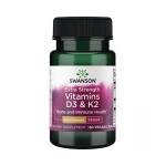 Swanson Extra Strength Vitamins D3 & K2 Bone & Immune Heal