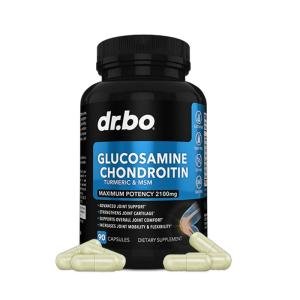 Dr. Bo Glucosamine Chondroitin Turmeric & MSM – Maximum Potency 2100 mg