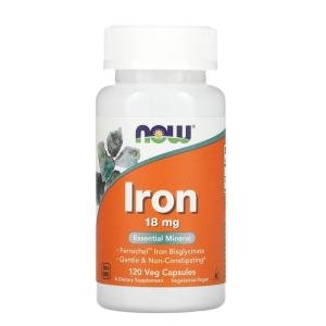 NOW Foods Iron 18 mg (Ferrochel® Iron Bisglycinate)