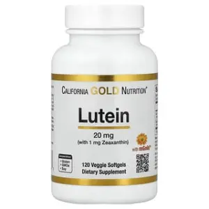 California Gold Nutrition Lutein with Zeaxanthin from Marigold Extract, Veggie Softgels