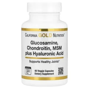 California Gold Nutrition Glucosamine, Chondroitin, MSM plus Hyaluronic Acid, Veggie Capsules
