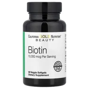 California Gold Nutrition Biotin, 10,000 mcg, Veggie Softgels